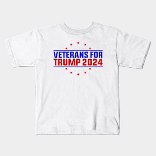 Veterans For Trump 2024 Kids T-Shirt